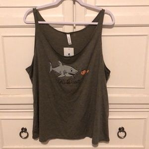 OdySea Heather Olive Green Let’s Do Lunch Tank Top